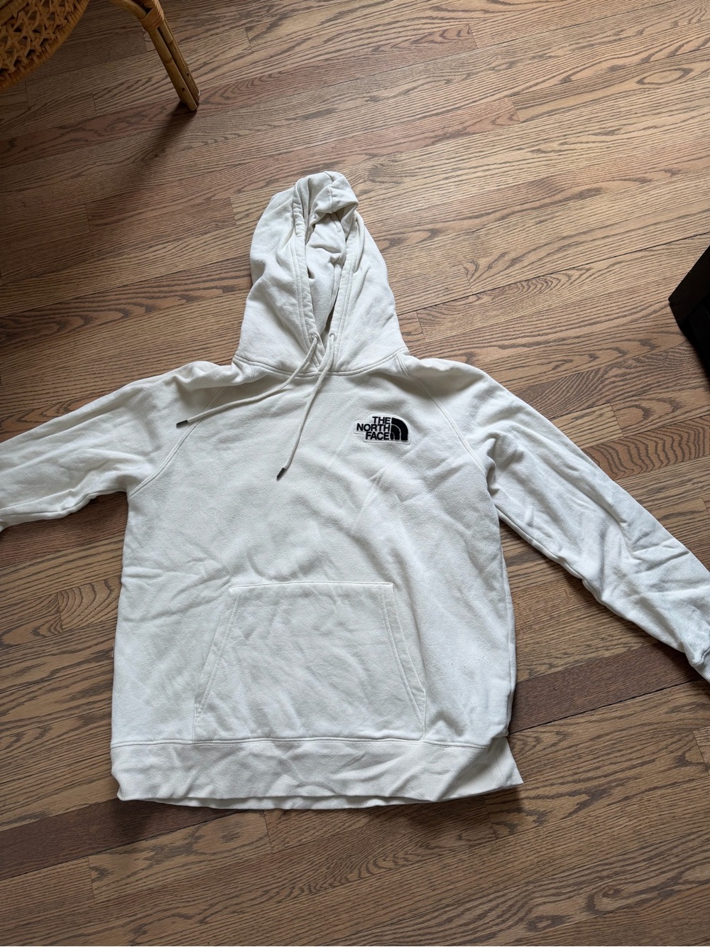 The North Face Off-White Pullover Hoodie with Chest Logo